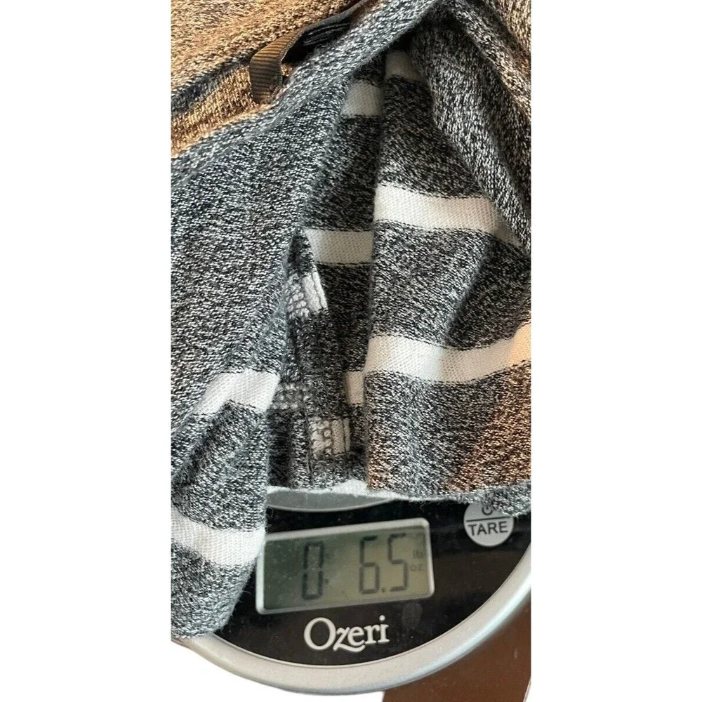 J. Crew Women's Size S Crewneck Sweatshirt Striped Grey White Long Sleeve Causal